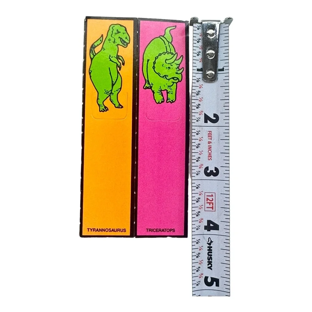 (10) Dinosaur Themed Bookmarks T-Rex‎ Triceratops Jurassic 1990s Bday Party VTG